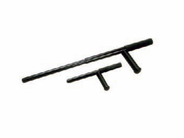 Steel telescopic T-shaped riot rod